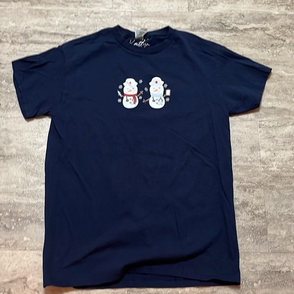 Gildan nurse snowman t-shirt small - Picture 2 of 7